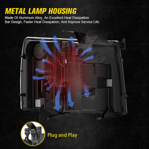 Ensemble de phares LED pour 2007-2013 Chevy <span class=keywords><strong>Silverado</strong></span> 1500 Accessoires Projecteur Lumières pour <span class=keywords><strong>Chevrolet</strong></span> <span class=keywords><strong>Silverado</strong></span> <span class=keywords><strong>2500</strong></span> <span class=keywords><strong>HD</strong></span> 3500 <span class=keywords><strong>HD</strong></span> - Product Image 5