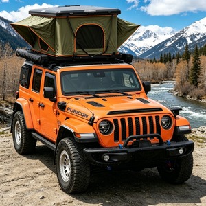 Abri solaire rétractable portable pour toit de voiture en tissu imperméable pour <span class=keywords><strong>parking</strong></span> extérieur quotidien et tente de toit - Product Image 1