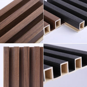Nouvelle arrivée 8mm 9mm Panneau mural creux en WPC Plusieurs couleurs Film PVC mat Revêtement mural pour intérieur - Product Image 6