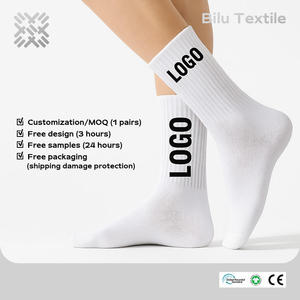 Échantillon Gratuit - Chaussettes Antibactériennes Mi-Mollet avec Logo Personnalisé, Chaussettes de Sport de Qualité, Unisexe, Anti-Odeur - Product Image 4