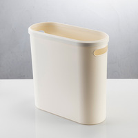 Poubelle moderne minimaliste en plastique pour la gestion des déchets, grande capacité, design créatif, pédale, facile à déplacer, espaces étroits, salon