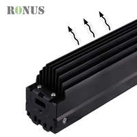 Spot LED linéaire encastré sans cadre anti-éblouissement 15W COB à 5 lampes pour showroom