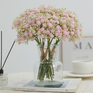 Soft Silicone Baby's Breath <b>Bouquet</b> 3 Stem <b>Artificial</b> Flower For Home Wedding Decoration - Product Image 1