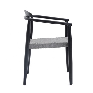 Outdoor Rattan <strong>Wicker</strong> Furniture Bistro Cafe Garden Furniture Rope Woven <strong>Chair</strong> with Aluminum Frame - Product Image 3