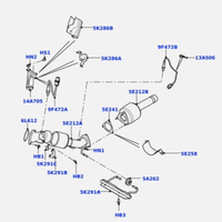 Convertisseur catalytique avant pour Range Rover Evoque 2.0L 2012-2016, montage direct, collecteur d'échappement, Euro 4/5 LR024701 LR045239