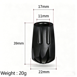 6pcs Rubber Trekking Pole Tips Replacement Protectors Cork Shock Absorbing 375 lb Weight Capacity Hiking Poles Walking <strong>Sticks</strong> - Product Image 4