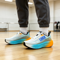 Chaussures de course athlétiques élégantes et durables pour hommes, baskets ODM OEM personnalisées, absorption des chocs, semelle EVA souple, chaussures de sport