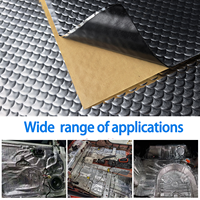 Tapis insonorisant en gros 80mil, feuille d'amortissement en butyl et feuille d'aluminium, taille personnalisée OEM pour les magasins d'audio automobile