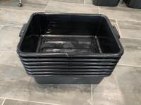 Itchen-caja de almacenamiento y transporte para restaurante, contenedor de plástico para autobús con cubierta