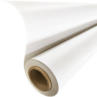 Rouleau de bannière PVC laminé à froid brillant 230 GSM, 1-3,2 m, écologique, résistant aux UV et à l'eau, pour impression publicitaire
