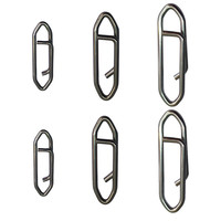 Clips de pêche en acier inoxydable, haute résistance, accessoires de pêche, attaches à pression pour carpe, 20 pièces