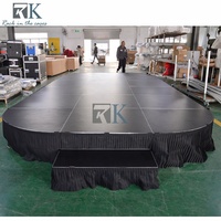 Scène de concert portable 4x4 pieds Quick Drum, podium de scène, scène DJ, scène événementielle en aluminium