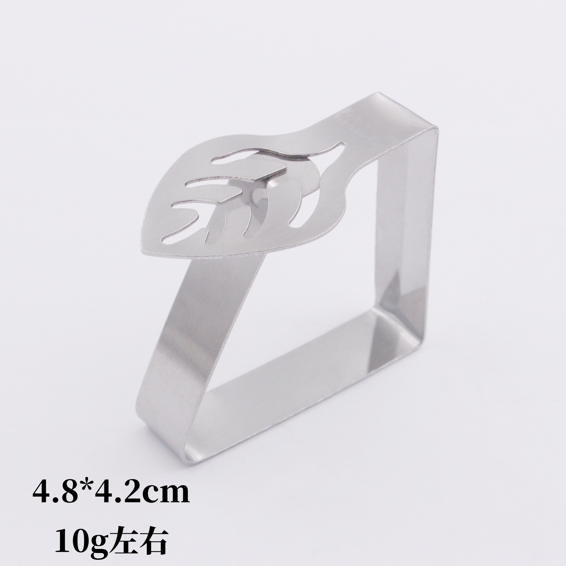 Leaf-shaped tablecloth clip [square design]