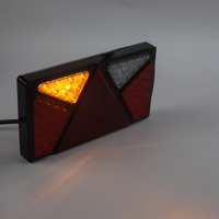 Feux de remorque LED rectangulaires Emark IP67 10-30V 12,5W, clignotants, feux stop, feux arrière, feux de recul, réflecteur, feux arrière de remorque