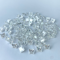 SICGEM Moissanite Synthétique Taille Princesse 3x3mm 11x11mm Couleur D Pureté VVS1 Certifiée GRA Dureté 9.25 pour Bijoux Bague