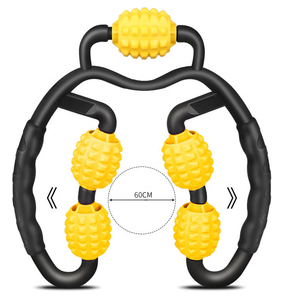 Masseur musculaire profond à 360 degrés, rouleau en mousse manuel à angle réglable, relaxant pour le cou et les jambes, pour un exercice et une thérapie confortables - Product Image 4