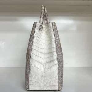 Sac fourre-tout de luxe en cuir de crocodile – Sac à main de créateur 100 % cuir de crocodile véritable |   OEM bienvenus - Product Image 4