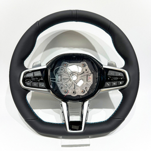 Volant CS en fibre de carbone en cuir direct d'usine pour <span class=keywords><strong>BMW</strong></span> F30 F10 F15 F32 F01 F20 F22 F25 F36 M3 M5 M6 G30 G31 G01 G02 - Product Image 1