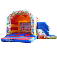 Offre Spéciale pas cher unisexe 15x18ft adulte cirque gonflable videur Combo PVC matériel nouveau unisexe 15x18ft gonflable videur