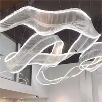 C253 Éclairage moderne Lustre personnalisé pour mariage Hall d'hôtel Lustres en cristal Lampes suspendues design moderne