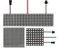 Panel LED Flexible WS2812 SK6812 DC5V WS2812b 8x8 8x32 16x16, Matriz de Píxeles RGB, Pantalla Programable DIY