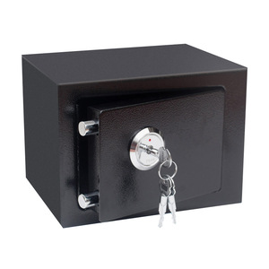 Wanjiabao 17K Steel Safe Box Key <b>Lock</b> <b>Small</b> Home Office Use 17x23x17cm Anti-Theft Security Cabinet - Product Image 4