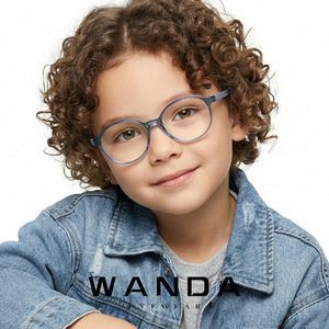 Gafas Wanda Kids anti luz azul, montura redonda completa K8205, gafas protectoras ligeras para uso en teléfonos y ordenadores - Product Image 1