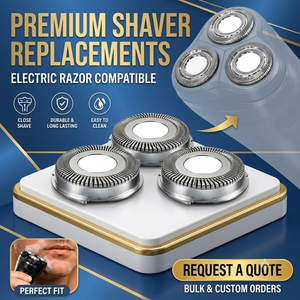 Premium Electric <b>Razor</b> Replacement <b>Foil</b> Head Blade Kit Compatible Shaver Accessories Stainless Steel Cutter Set - Product Image 1
