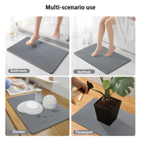 Prix de gros Tapis de douche antidérapant super absorbant à séchage rapide en terre de diatomées Tapis de bain en pierre de diatomite