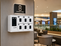 Casier de recharge pour téléphone intelligent à 6 portes avec écran tactile, armoire de recharge sécurisée pour téléphone portable pour école, bureau, salle de sport, restaurant