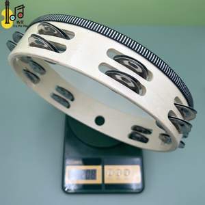 Pandereta de Doble Fila de 10 Pulgadas (25 cm), Instrumento Musical, Pandereta al por Mayor para Bodas, Iglesia, Tambor de Mano - Product Image 2