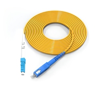 Cordon de raccordement en fibre optique monomode LC-SC de qualité réseau, flexible pour intérieur, FTTH, 3m 5m 10m, garantie 1 an, 1310/1550nm