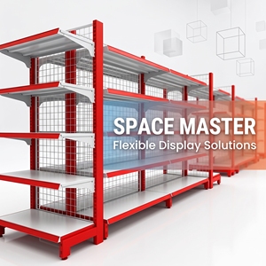 Étagère de présentation pour supermarché, robuste et sur mesure - Product Image 1
