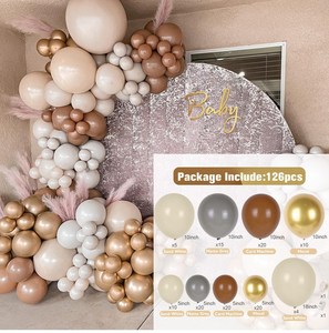 TS Rétro Sable <span class=keywords><strong>Blanc</strong></span> Latex <span class=keywords><strong>Ballon</strong></span> Guirlande Arc Kit Ensemble Chrome <span class=keywords><strong>Rose</strong></span> <span class=keywords><strong>Or</strong></span> Arc pour Mariage Anniversaire Fête <span class=keywords><strong>De</strong></span> Noël Décoration - Product Image 5