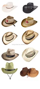 New Bangora Cowboy Straw Hats For Men And Women Sun Protection Sombreros Para Hombre Wholesale Adults Paper Beach Hat