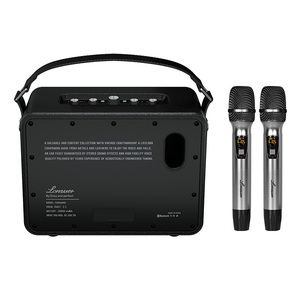 Ngoài trời không Dây BT xách tay retro loa với Micro không dây woofer DJ Đảng karaoke loa - Product Image 2