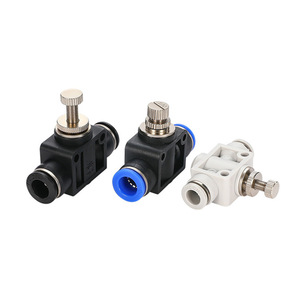 PinK Pneumatic Throttle Valve LSA 4 6 8 10 12mm Quick Connect Adjustable Flow Control For Air Hose Connector - Product Image 1