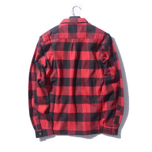 Camicia di flanella <span class=keywords><strong>a</strong></span> <span class=keywords><strong>quadri</strong></span> da <span class=keywords><strong>uomo</strong></span> all'ingrosso personalizzata da <span class=keywords><strong>uomo</strong></span> - Product Image 2