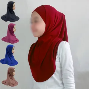 Kind Hijab große Kinder Khimaar langen Saum Schal Schal für muslimische Dame und Kind Luxus Baby Schals Schals