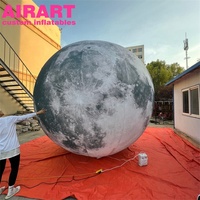Boule de lune géante gonflable en plein air, boule gonflable à led