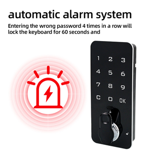 Đen cảm ứng kỹ thuật số bàn phím mật khẩu khóa, bảo mật cao an toàn khóa thích hợp cho nội thất văn phòng tủ - Product Image 3