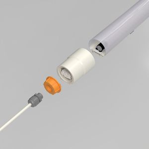 IK08 IP65กันน้ำป้องกันการกัดกร่อน110 lm/w ไฟ LED เชิงเส้นที่สามารถเชื่อมโยงได้5.8กิกะเฮิร์ตซ์เซ็นเซอร์ไมโครเวฟอุตสาหกรรมไฟ CE ROHS - Product Image 2