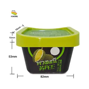 Contenitore per stampaggio ad iniezione IML 150 ml 5 oz confezione per alimenti piccola vasca per gelato quadrata in plastica