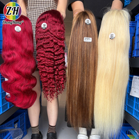 Peluca frontal de encaje HD con ondas profundas, cabello brasileño, densidad 180% 250%, sin pegamento, pelucas de cabello humano virgen HD completo para mujeres afroamericanas