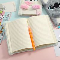 Stock vente en gros mignon licorne chat ours en peluche enfants carnets de notes journal format A5