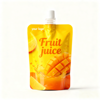 Pochette Doypack 50 ml en aluminium laminé recyclable de qualité alimentaire pour liquides, jus et boissons, impression numérique