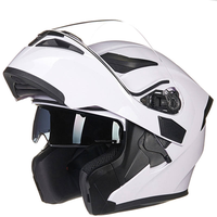 Casque de moto modulaire à double visière noir mat homologué ECE de haute qualité, vente chaude, Jiekai