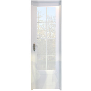 Puerta interior de PVC moderna, superficie impermeable y acabada directa de fábrica para cocina o baño en <span class=keywords><strong>apartamentos</strong></span>, apertura Manual - Product Image 2