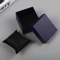Boîte d'emballage carrée en carton pour montre, personnalisable avec logo, prix abordable, idéale comme cadeau