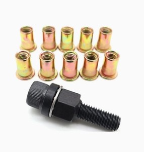 Outil de pose de rivets à lanterne filetés en acier au carbone haute résistance de 1/4 à 20 pouces, taille personnalisée, avec écrou à rivet aveugle pour l'installation - Product Image 4